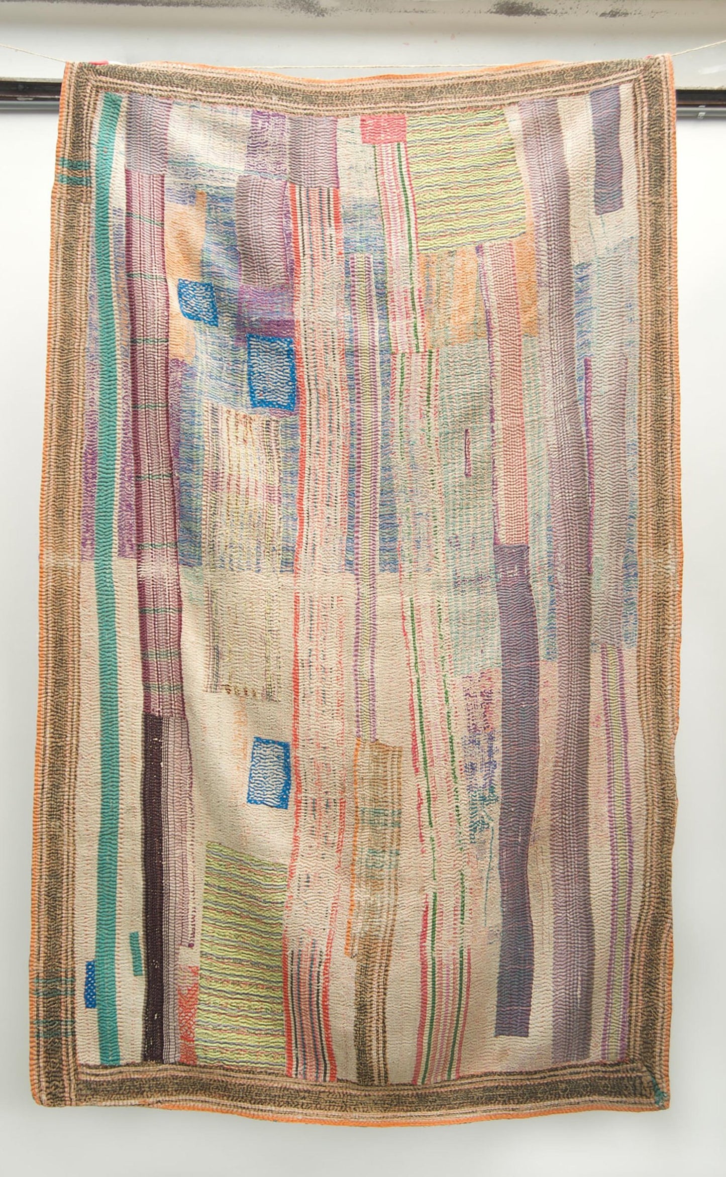 Vintage Kantha Stitch Blanket