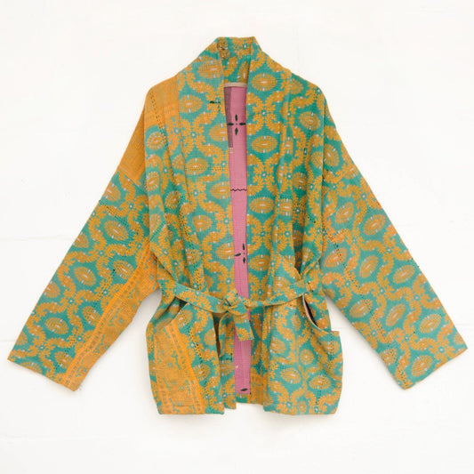 Kantha Stitch Kimono jacket