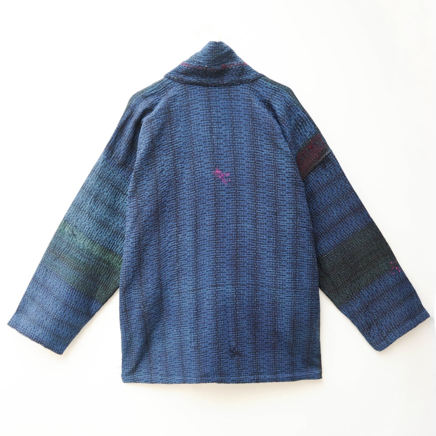 Kantha Stitch indigo Kimono jacket