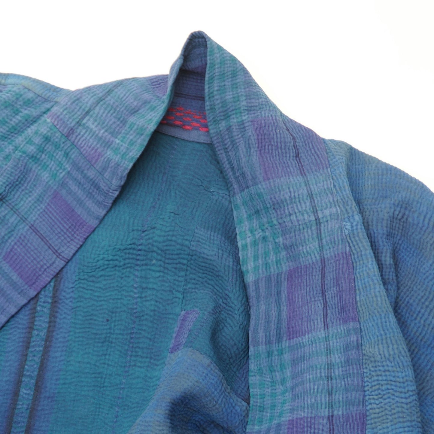 Kantha Stitch indigo Kimono jacket